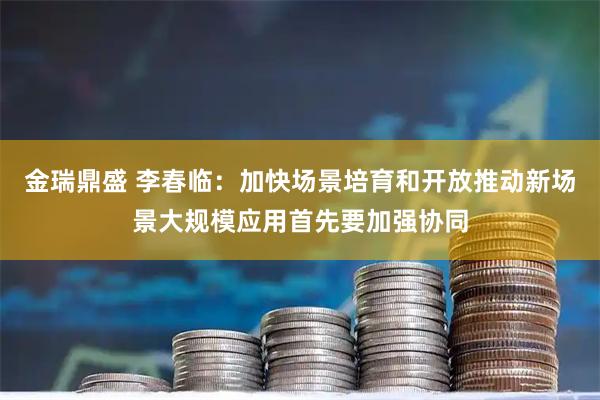 金瑞鼎盛 李春临：加快场景培育和开放推动新场景大规模应用首先要加强协同